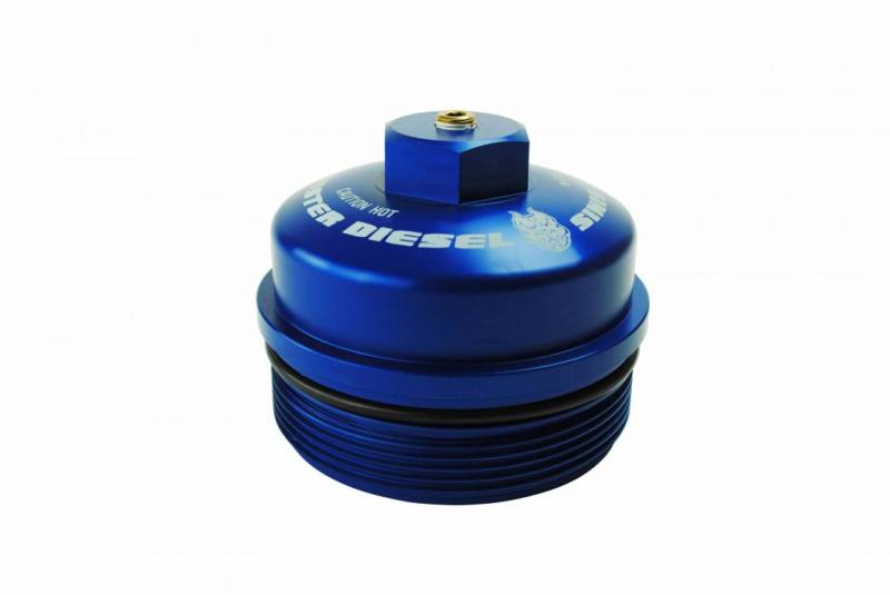 Ford F-350 Engine Bay Caps - Sinister Diesel - Billet Cap Kit - Blue - `03-`07